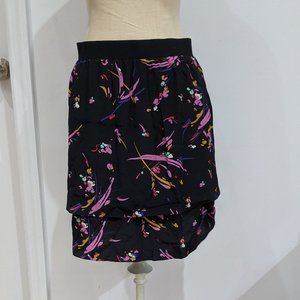 Tibi tiered silk mini-skirt